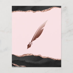 Mobile Notar & Loan Signature Agent Pink Agate Fly Flyer