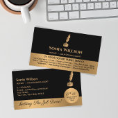 Mobile Notar & Loan Signature Agent Pink Agate Fly Visitenkarte