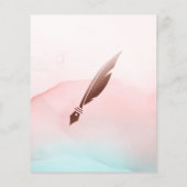 Mobile Notar & Loan Signature Blush Pink Agate Flyer (Hinten)