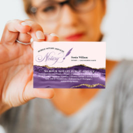 Mobile Notar & Loan Signing Agent Lila Gold Visitenkarte