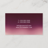 Mobile Notar Public Burgundy Red Signature Visitenkarte (Rückseite)