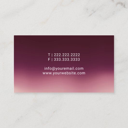 Mobile Notar Public Burgundy Red Signature Visitenkarte (Rückseite)