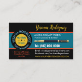 Mobile Notar Public Business Card Visitenkarte (Vorderseite)