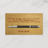 Mobile Notar Public Business Card Visitenkarte (Rückseite)