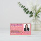 Mobile Notar Public Customizable Foto Business C Visitenkarte (Stehend Vorderseite)