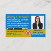 Mobile Notar Public Customizable Foto Business C Visitenkarte (Vorderseite)