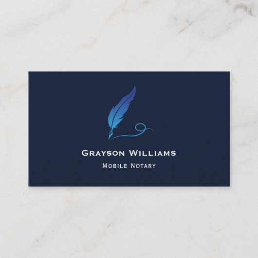 Mobile Notar QR Code Business Card Visitenkarte (Vorderseite)