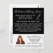 Mobile Notar Service Marble Foto Marketing Postkarte (Vorne/Hinten)