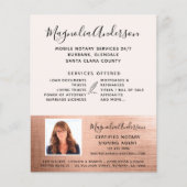Mobile Notar Service Rose Gold Foto Flyer (Vorne)
