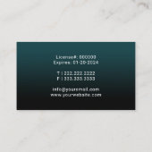 Mobile Notar Signatur Agent Elegante Signatur Visitenkarte (Rückseite)