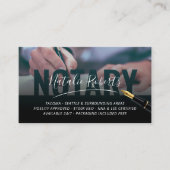 Mobile Notar Signatur Agent Elegante Signatur Visitenkarte (Vorderseite)