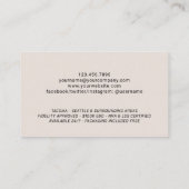 Mobile Notar Signatur Agent Elegantes Foto Visitenkarte (Rückseite)