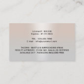 Mobile Notar Signatur Agent Klassisches Silver Fot Visitenkarte (Rückseite)