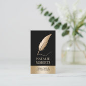 Mobile Notar Signatur Agent Moderner Gold Quill Pe Visitenkarte (Stehend Vorderseite)