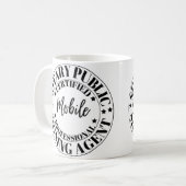 Mobile Notar Signatur Agent Tasse (Vorderseite Links)