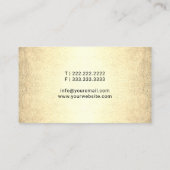 Mobile Notar Signatur Agent Vintag Gold Quill Visitenkarte (Rückseite)