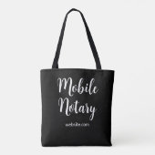 Mobile Notar Website Schwarz Tasche (Rückseite)