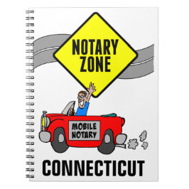 Mobile Notar Zone Red Sports Car Connecticut Notizblock