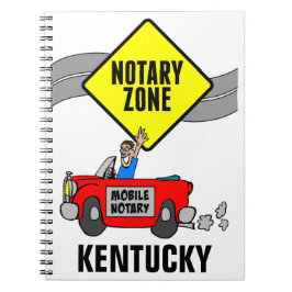 Mobile Notar Zone Red Sports Car Kentucky Notizblock