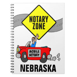 Mobile Notar Zone Red Sports Car Nebraska Notizblock