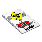 Mobile Notar Zone Red Sports Car Nevada Notizblock (Rechte Seite)