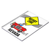 Mobile Notar Zone Red Sports Car Nevada Notizblock (Linke Seite)