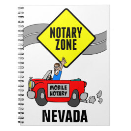 Mobile Notar Zone Red Sports Car Nevada Notizblock