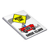 Mobile Notar Zone Red Sports Car Rhode Island Notizblock (Rechte Seite)