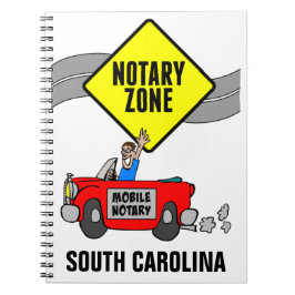 Mobile Notar Zone Red Sports Car South Carolina Notizblock