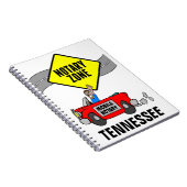 Mobile Notar Zone Red Sports Car Tennessee Notizblock (Rechte Seite)
