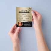 Mobile Notare Service Black & Gold Foto Flyer (Gruppe)