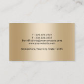 Mobile Notare Service Gold Feather Pen Black Visitenkarte (Rückseite)