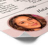 Mobile Notare Service Moderne Rose Gold Glitzer Poster (Ecke)