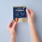 Mobile Notare Service Navy Blue & Gold Foto Flyer (Gruppe)