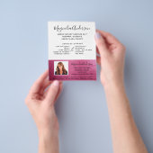 Mobile Notare Service Pink Foil Foto Flyer (Gruppe)