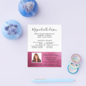 Mobile Notare Service Pink Foil Foto Flyer (Einzeln)