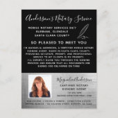 Mobile Notare Service Silver Foto Marketing Postkarte (Vorderseite)