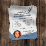 Mobile Notare Service Silver Glitzer Blue Foto Flyer<br><div class="desc">Mobile Notary Service Blue & Silver Glitzer Foto Flyer.</div>
