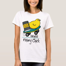 Mobile Notary Chick Riding Skateboard Hawaii T-Shirt