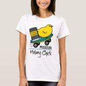 Mobile Notary Chick Riding Skateboard Missouri T-Shirt (Vorderseite)