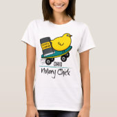 Mobile Notary Chick Riding Skateboard Ohio T-Shirt (Vorderseite)