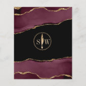 Mobile Notary & Loan Signing Agent Burgundy Gold Flyer (Hinten)