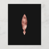 Mobile Notary & Loan Signing Agent Rose Gold Pen Flyer (Hinten)