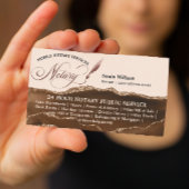 Mobile Notary & Loan Signing Agent Rose Gold Visitenkarte