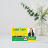 Mobile Notary Public Customizable Photo Business C Visitenkarte (Stehend Vorderseite)