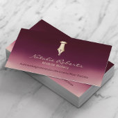 Mobile Notary Public Gold Signature Pen Burgundy R Visitenkarte