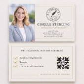 Mobile Notary Public QR Code Photo  Visitenkarte