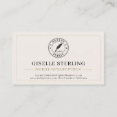 Mobile Notary Public QR Code Professional Visitenkarte (Vorderseite)