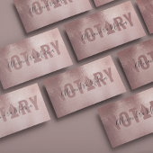 Mobile Notary Signing Agent Rose Gold Visitenkarte