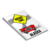 Mobile Notary Zone Red Sports Car Alaska Notizblock (Rechte Seite)